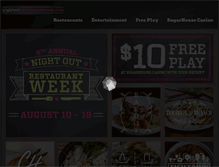 Tablet Screenshot of nightoutrestaurantweek.com